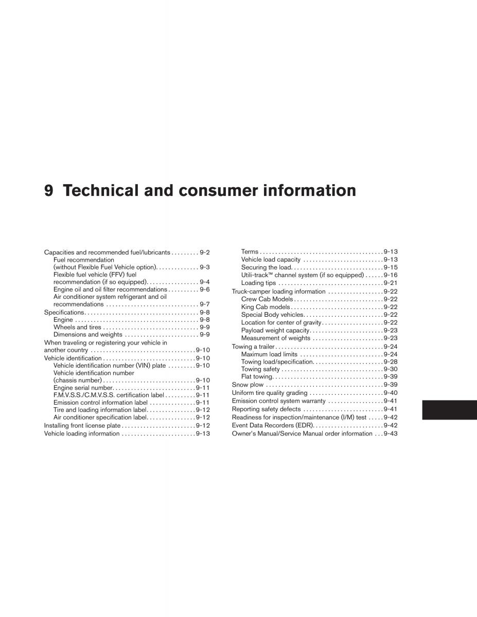 Nissan Titan I 1 owners manual / page 354