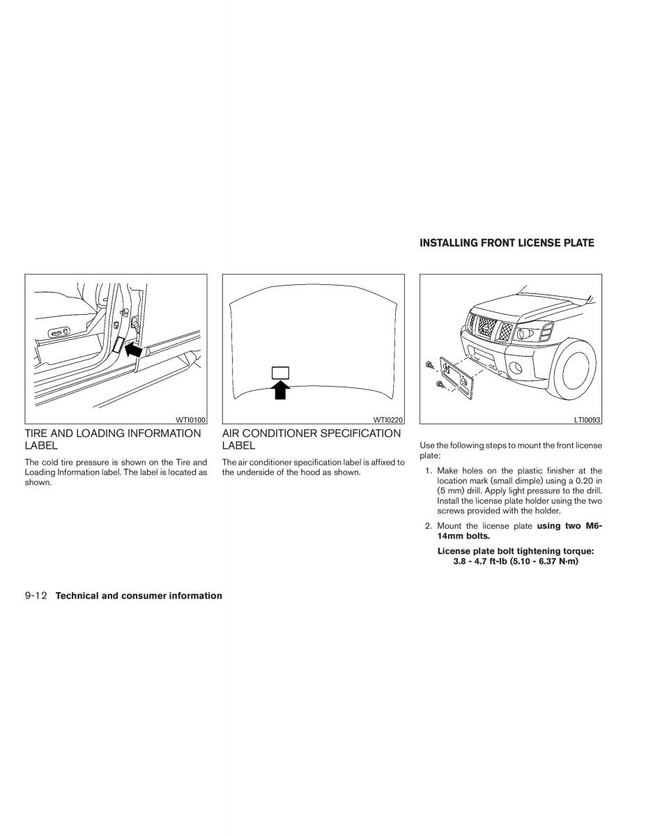 Nissan Titan I 1 owners manual / page 365