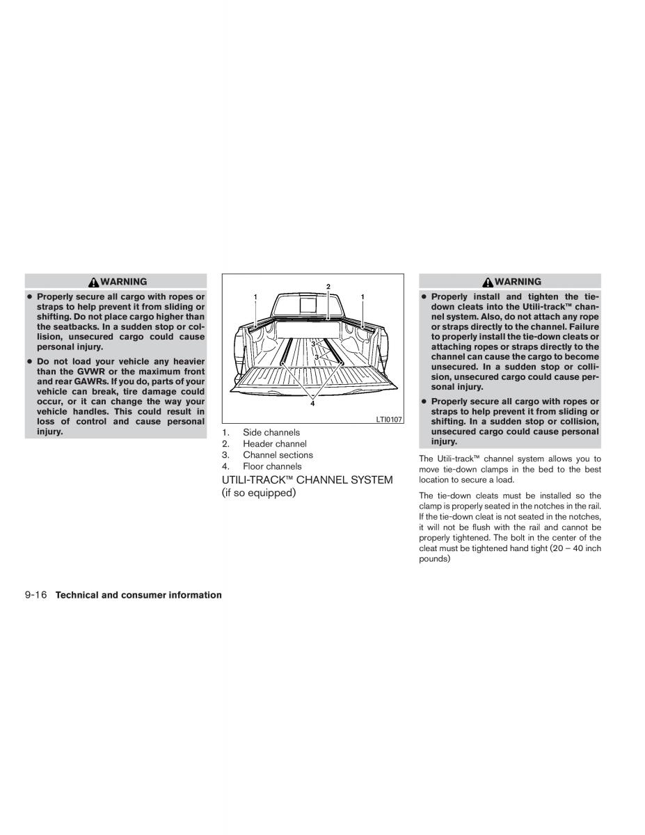 Nissan Titan I 1 owners manual / page 369