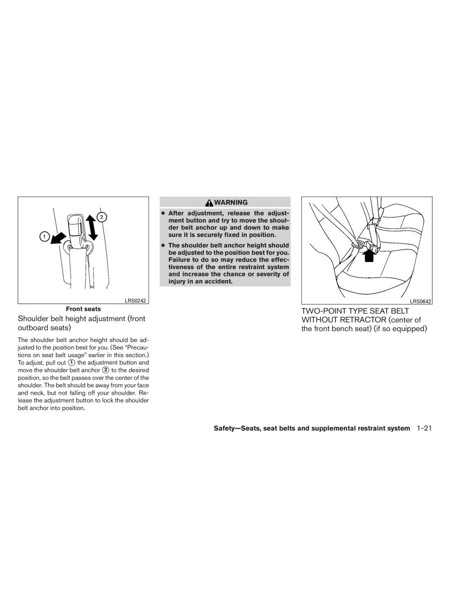 Nissan Titan I 1 owners manual / page 38