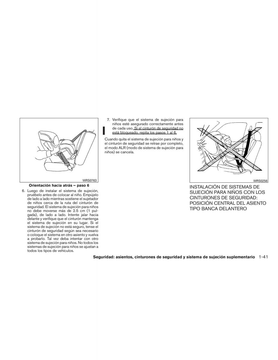 Nissan Titan I 1 manual del propietario / page 59