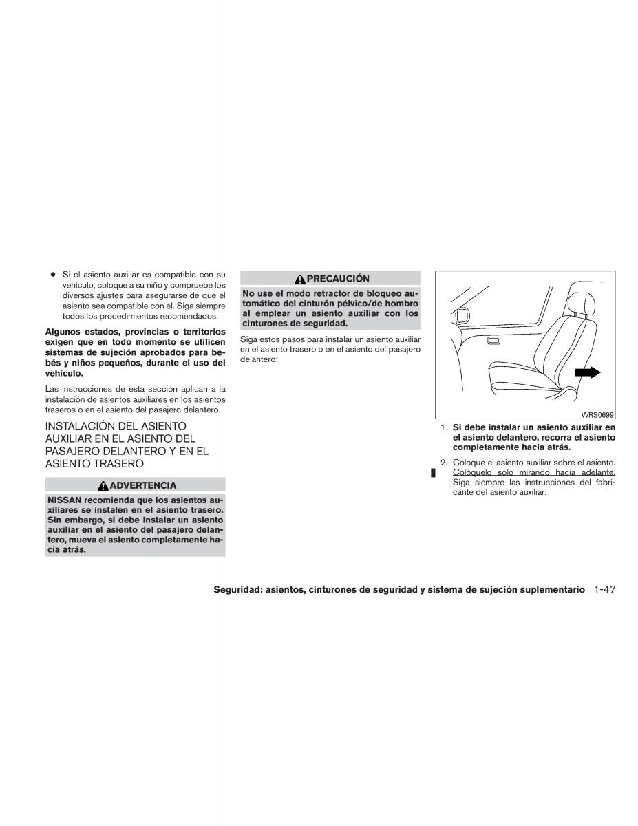 Nissan Titan I 1 manual del propietario / page 65