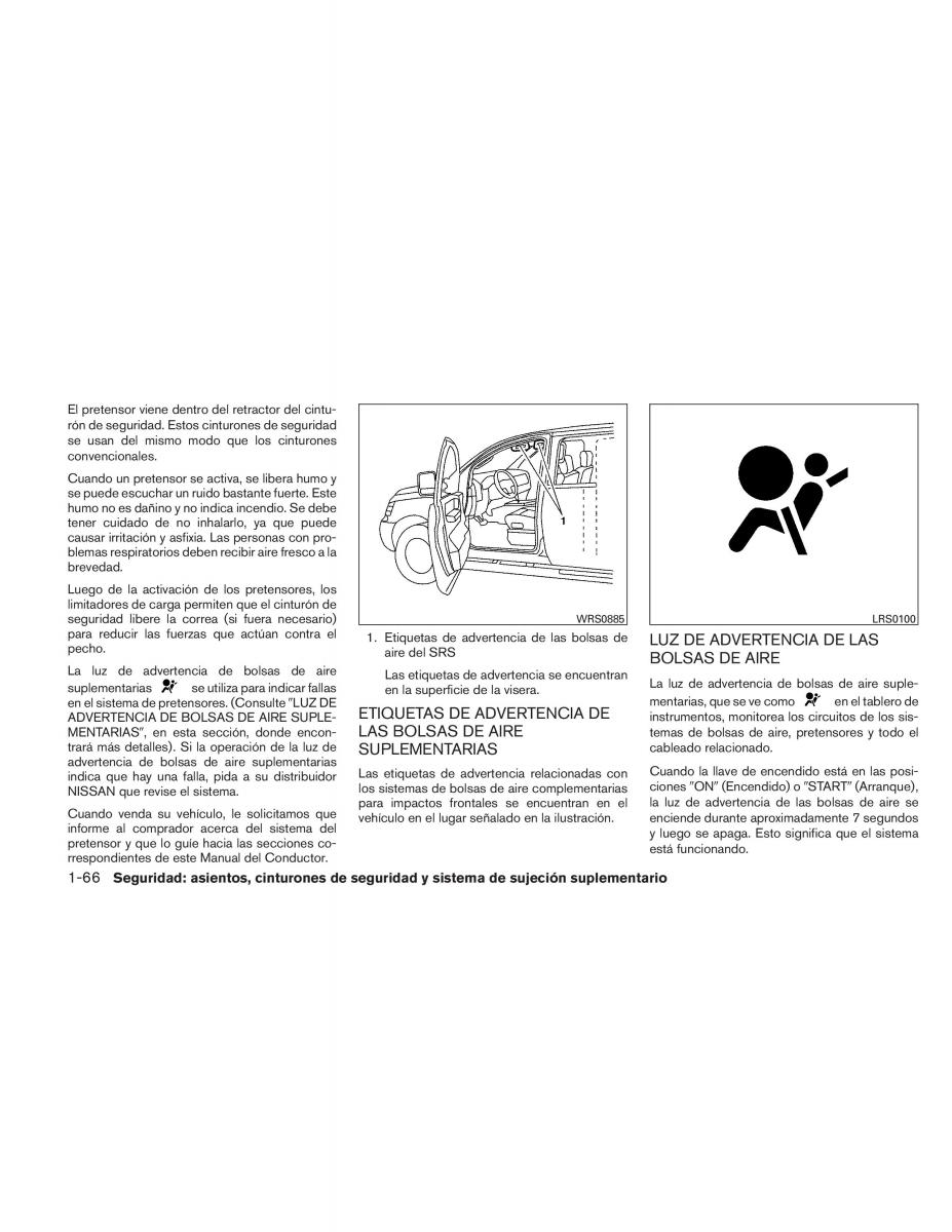 Nissan Titan I 1 manual del propietario / page 84