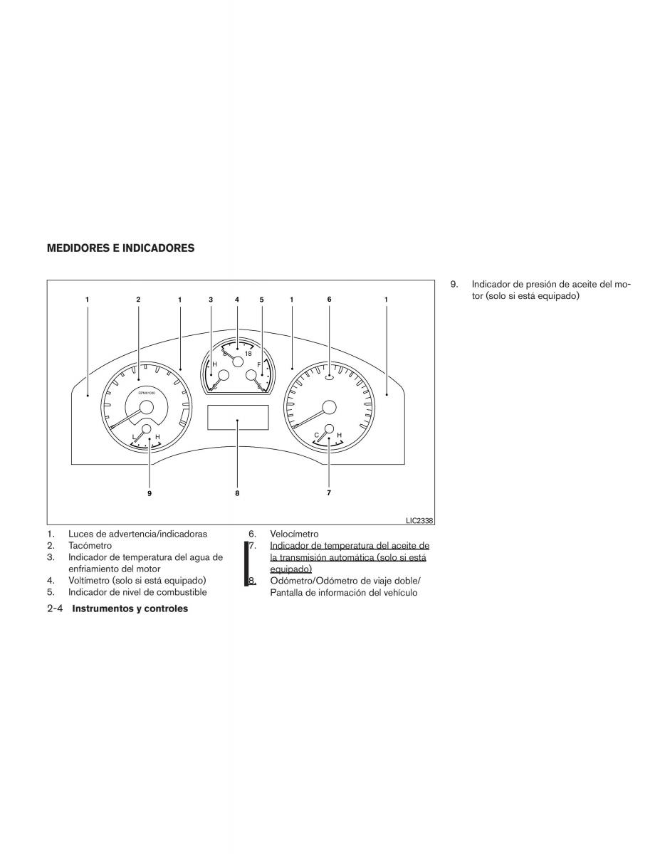 Nissan Titan I 1 manual del propietario / page 92