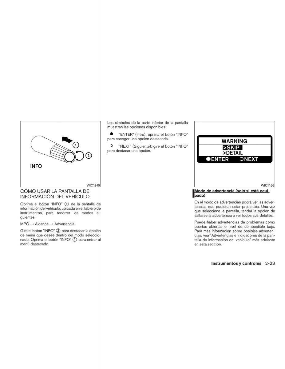 Nissan Titan I 1 manual del propietario / page 111