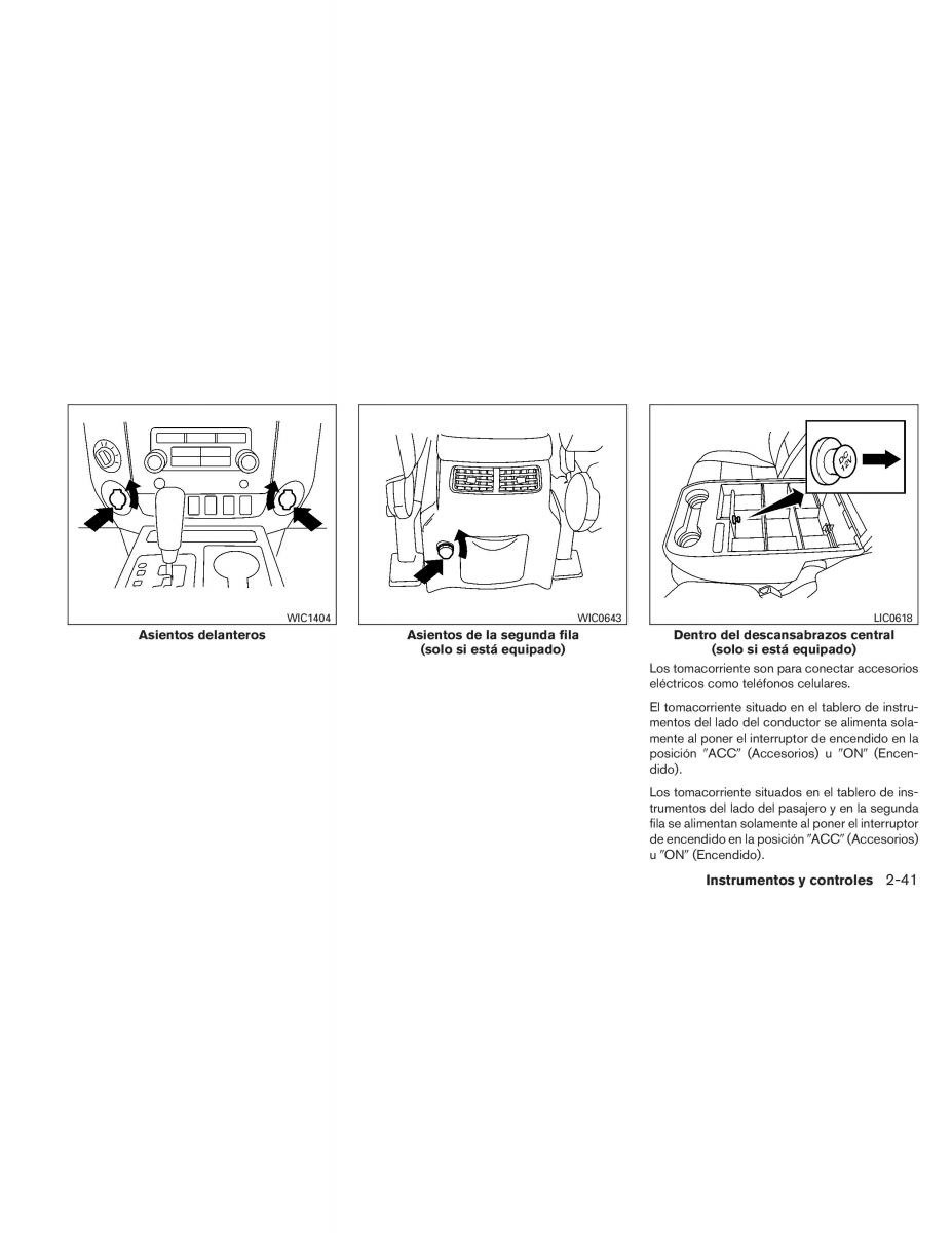 Nissan Titan I 1 manual del propietario / page 129