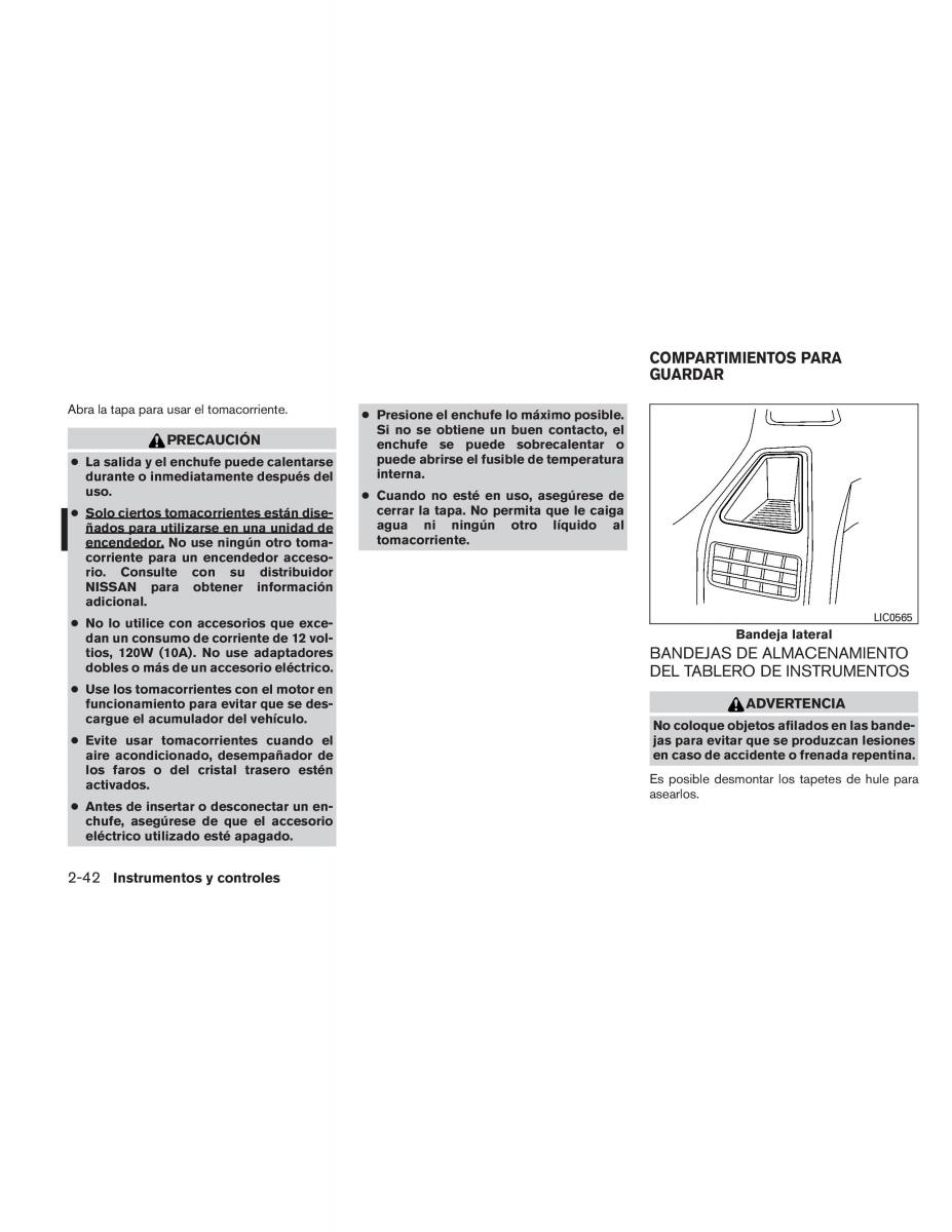 Nissan Titan I 1 manual del propietario / page 130