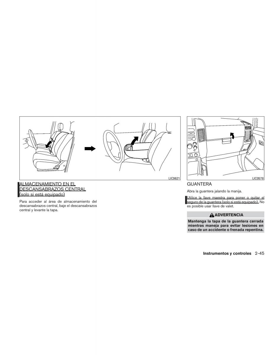 Nissan Titan I 1 manual del propietario / page 133