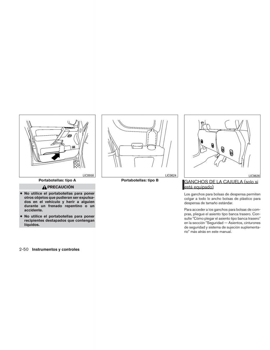 Nissan Titan I 1 manual del propietario / page 138