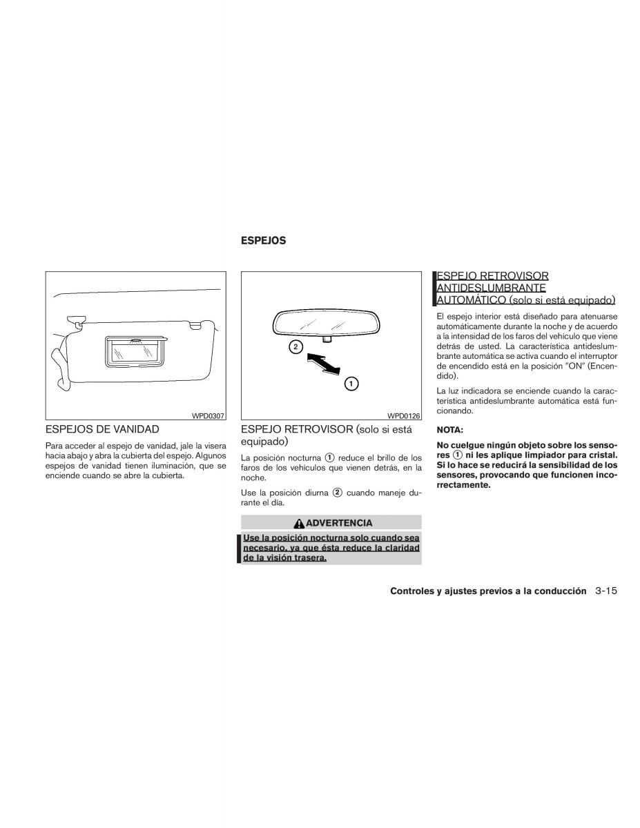 Nissan Titan I 1 manual del propietario / page 167