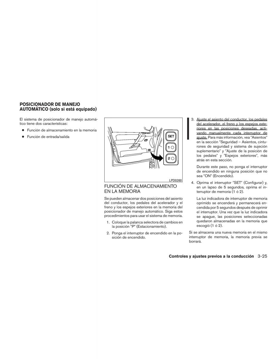 Nissan Titan I 1 manual del propietario / page 177