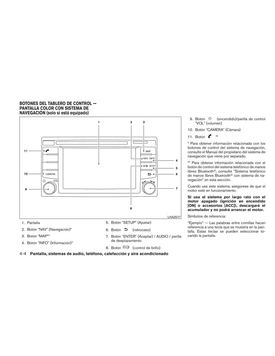 Nissan Titan I 1 manual del propietario / page 184