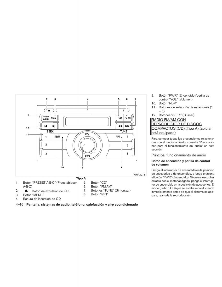 Nissan Titan I 1 manual del propietario / page 226