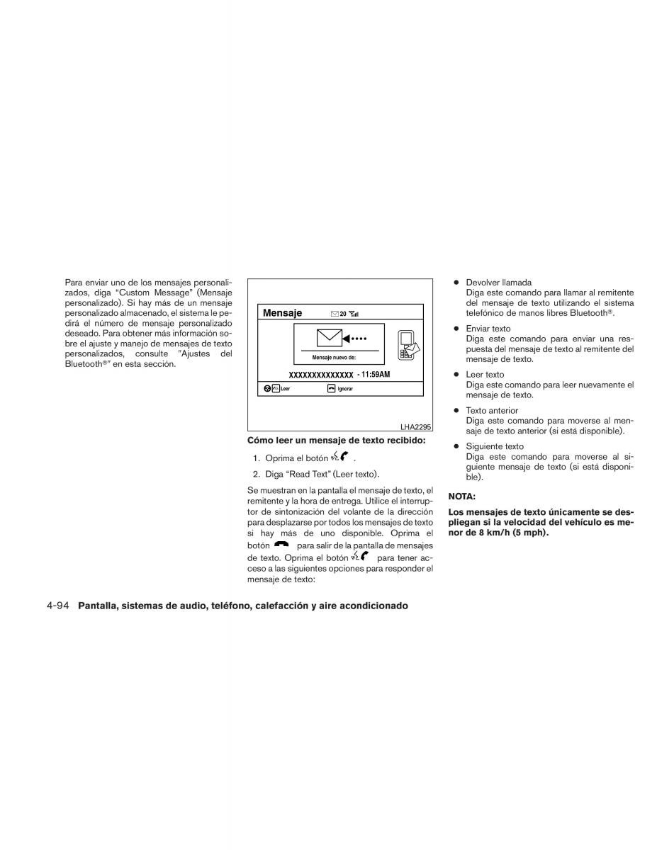 Nissan Titan I 1 manual del propietario / page 274