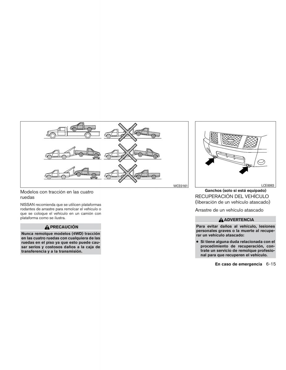 Nissan Titan I 1 manual del propietario / page 351