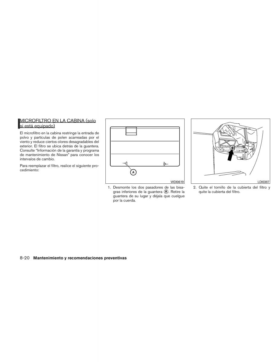 Nissan Titan I 1 manual del propietario / page 380