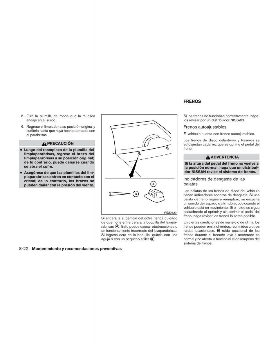 Nissan Titan I 1 manual del propietario / page 382