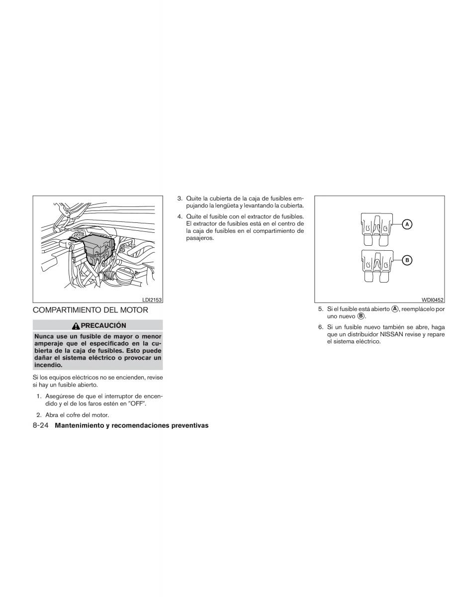 Nissan Titan I 1 manual del propietario / page 384