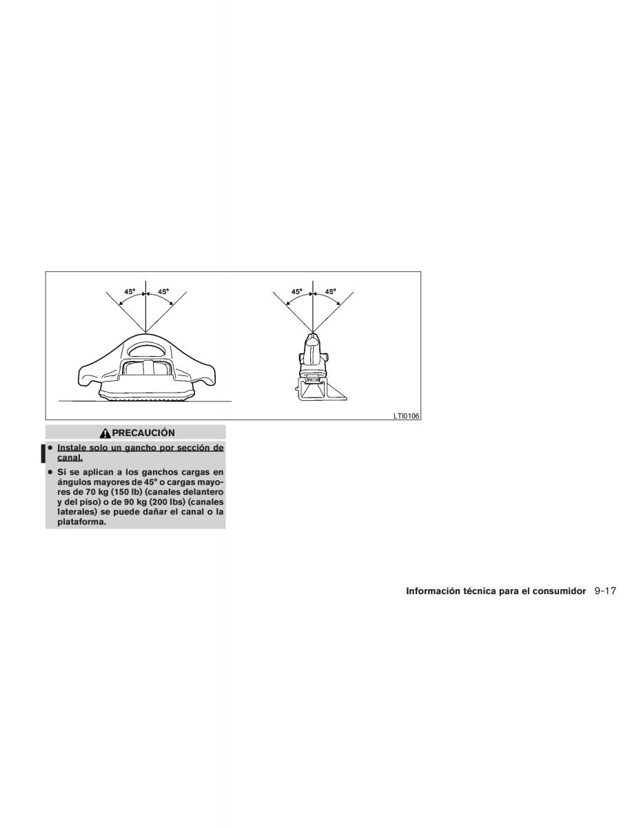 Nissan Titan I 1 manual del propietario / page 419