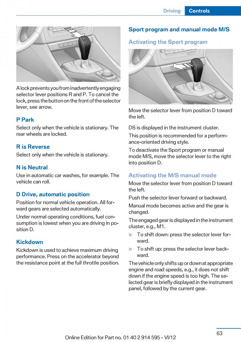 BMW X1 E84 owners manual / page 63