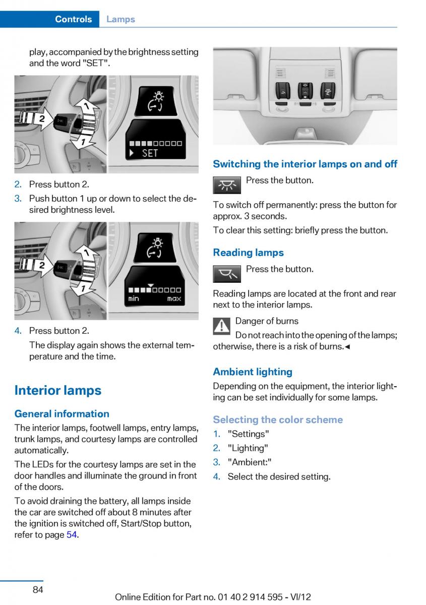 BMW X1 E84 owners manual / page 84