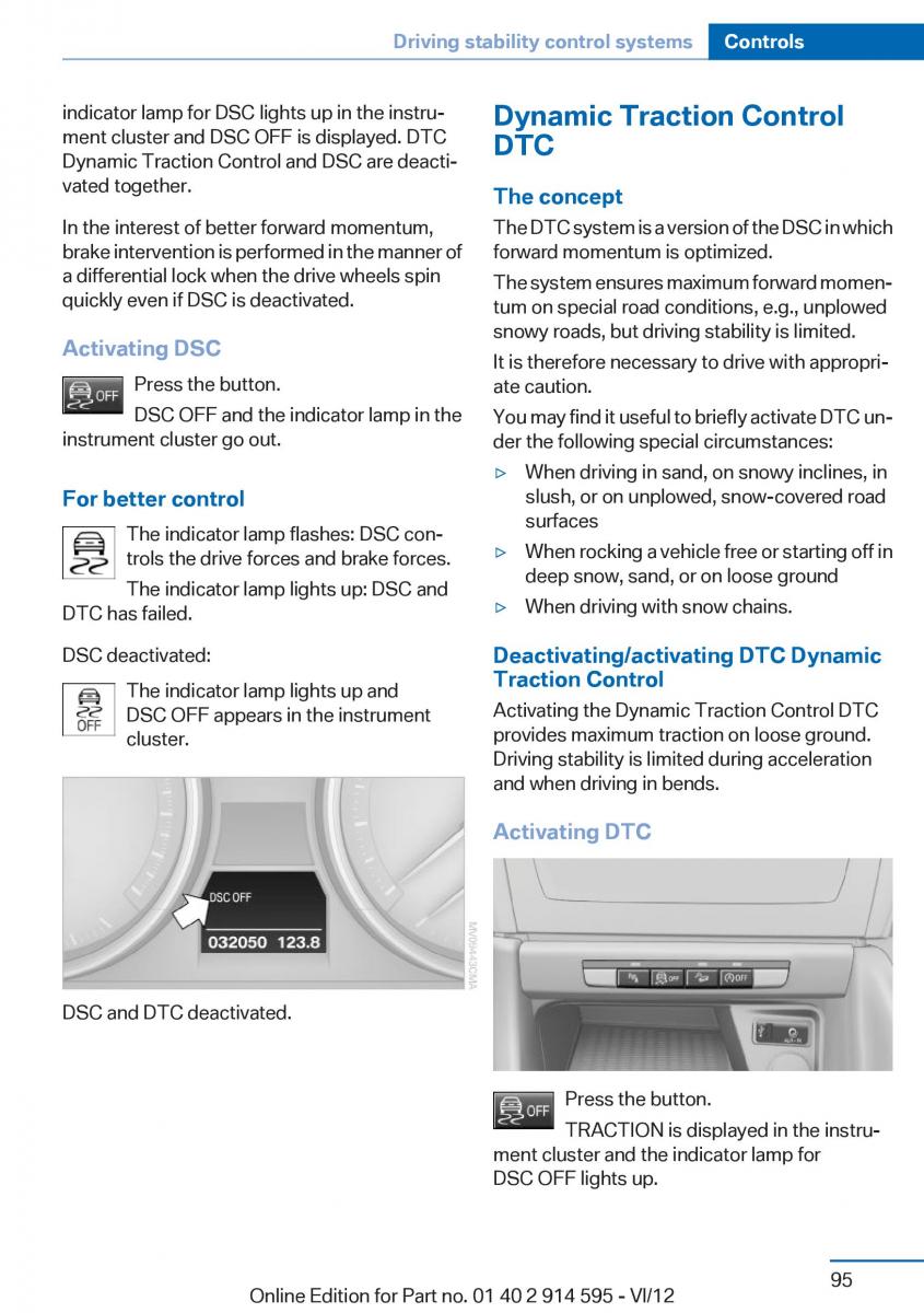 BMW X1 E84 owners manual / page 95