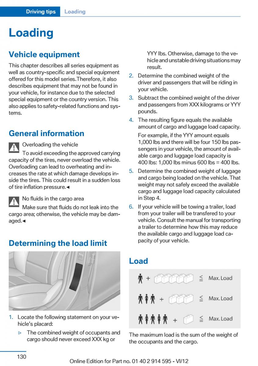 BMW X1 E84 owners manual / page 130