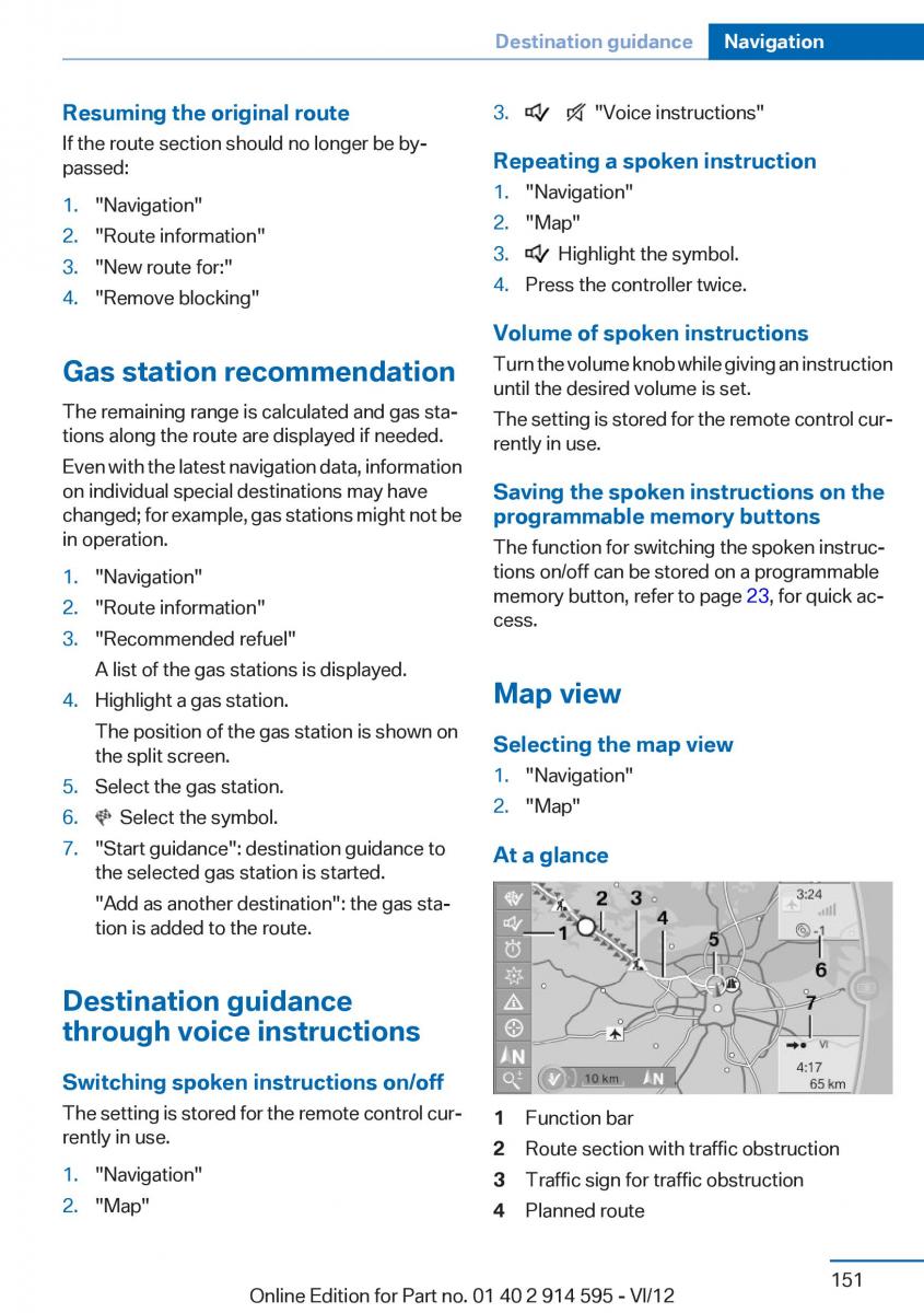 BMW X1 E84 owners manual / page 151