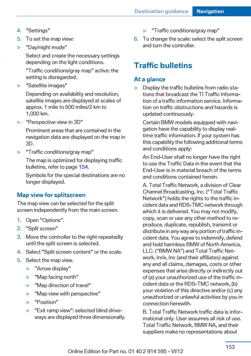 BMW X1 E84 owners manual / page 153