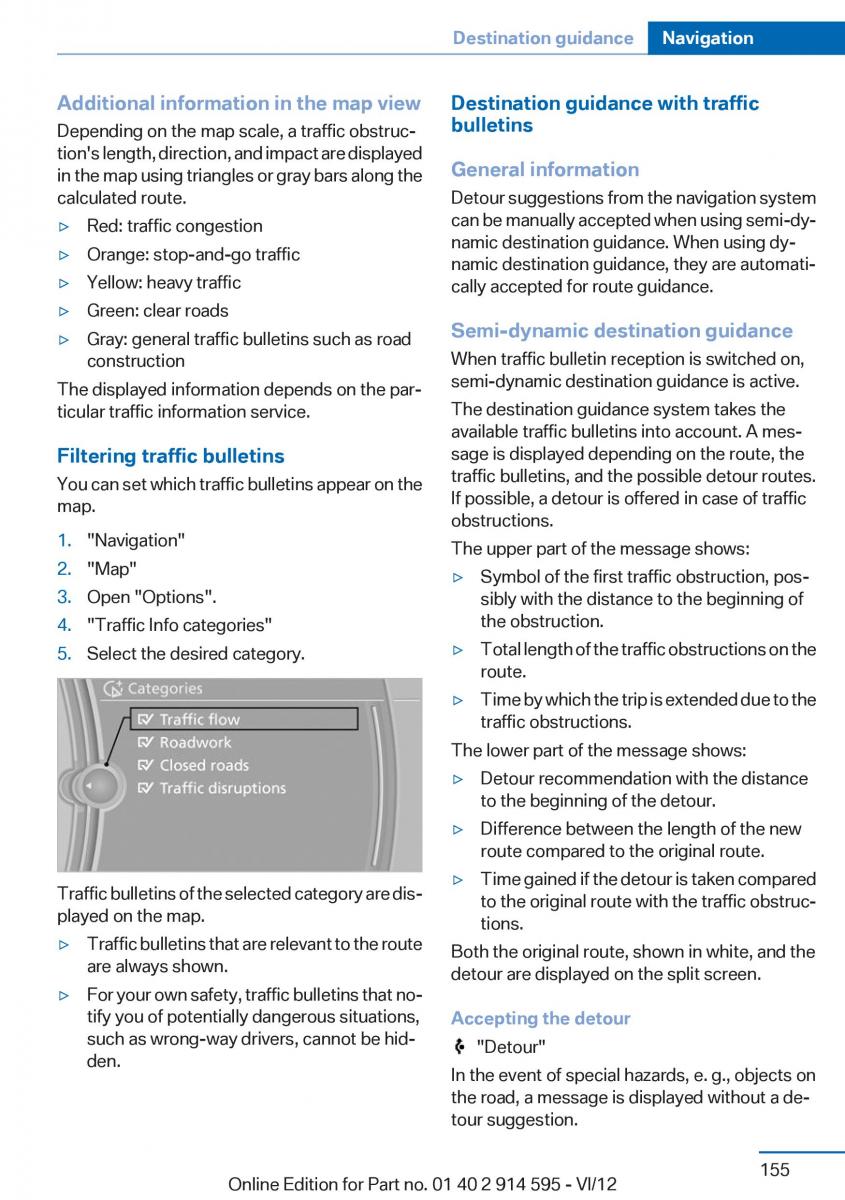 BMW X1 E84 owners manual / page 155