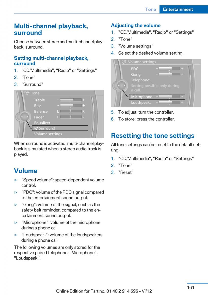 BMW X1 E84 owners manual / page 161