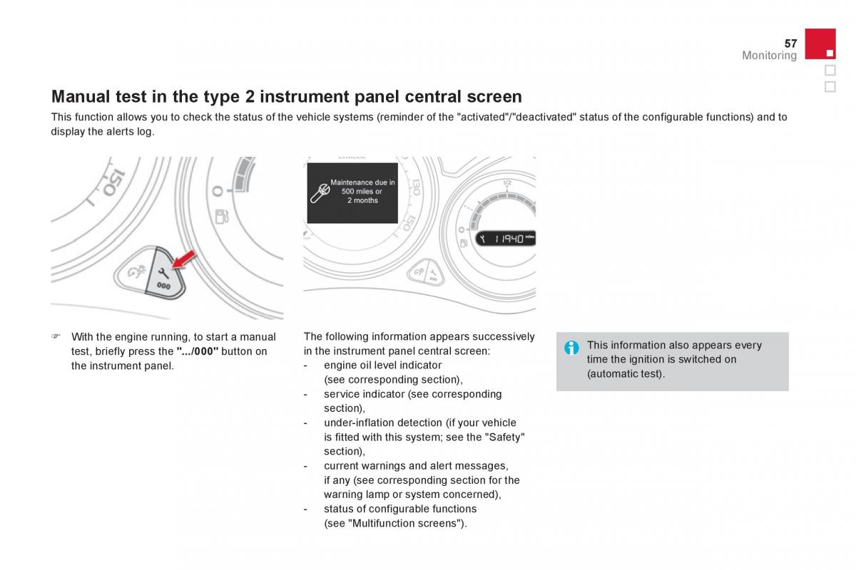 Citroen DS4 owners manual / page 59