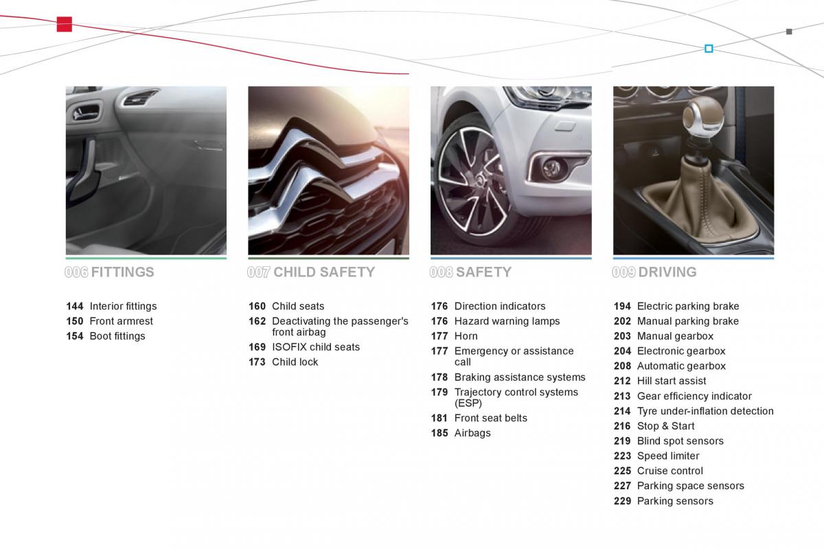 Citroen DS4 owners manual / page 6