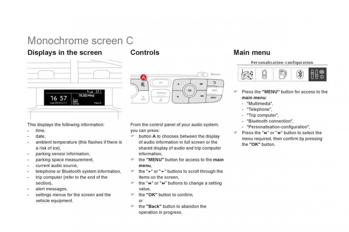 Citroen DS4 owners manual / page 66