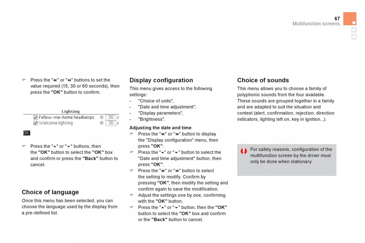 Citroen DS4 owners manual / page 69