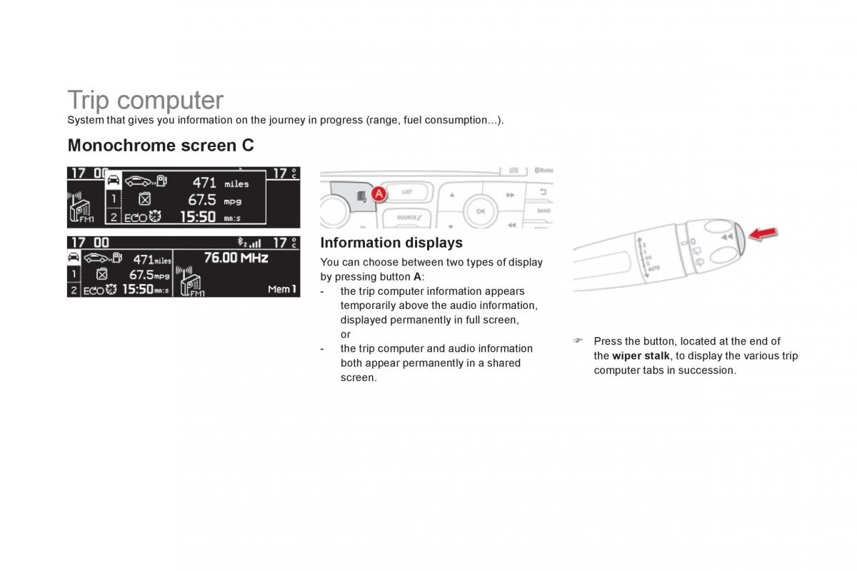 Citroen DS4 owners manual / page 72