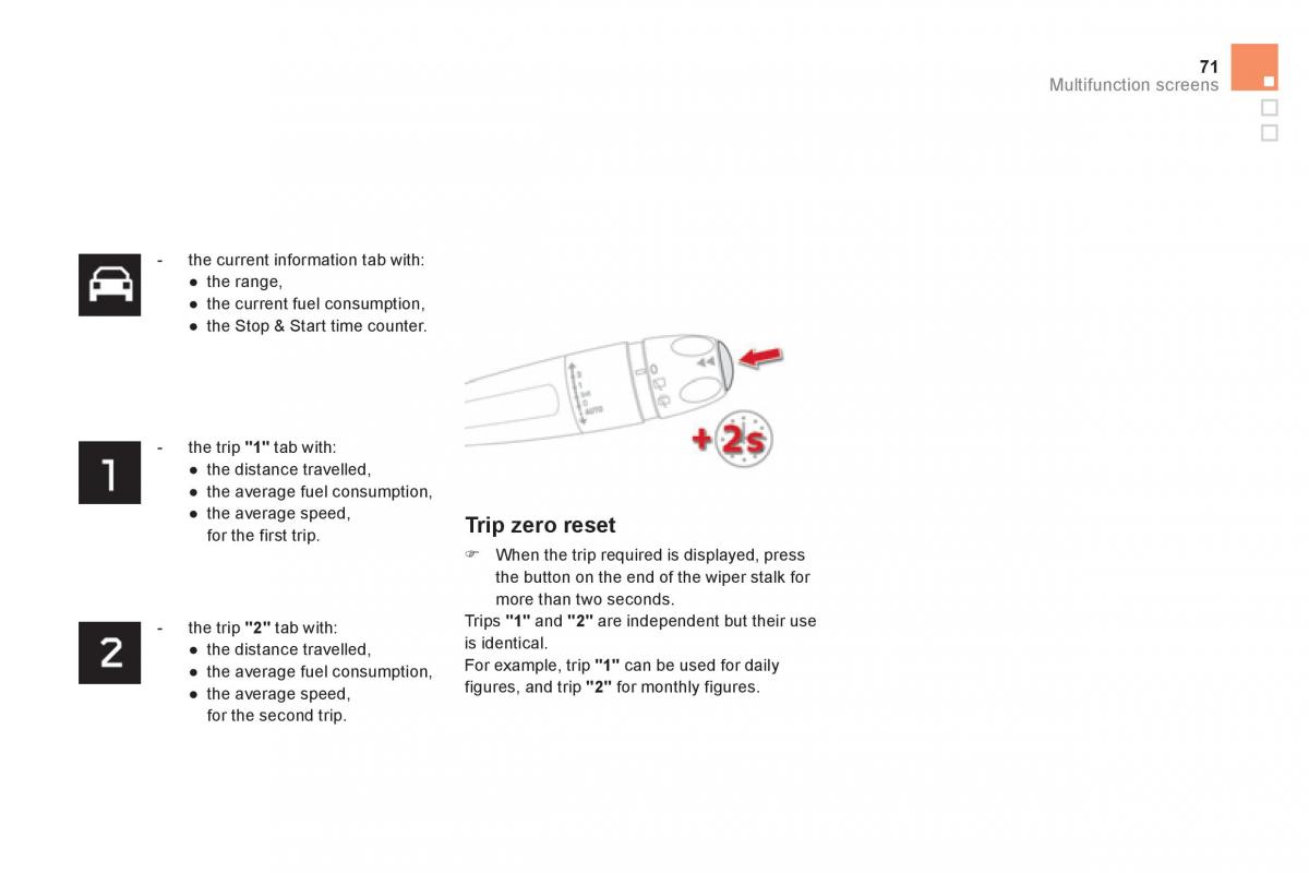 Citroen DS4 owners manual / page 73