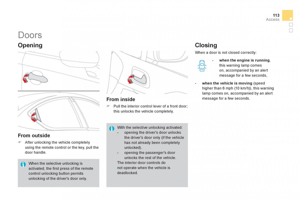 Citroen DS4 owners manual / page 115