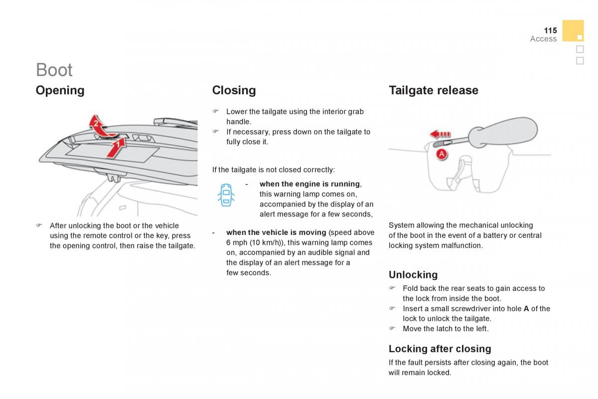 Citroen DS4 owners manual / page 117