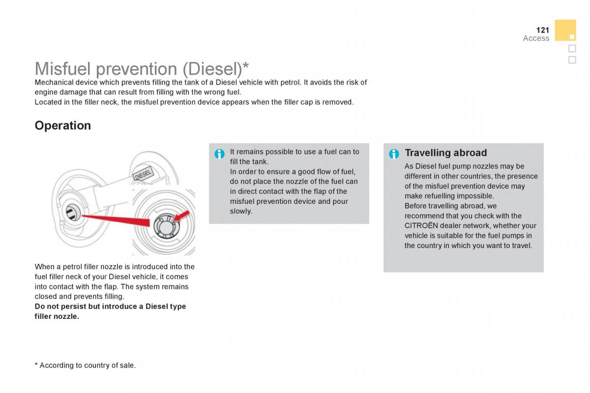 Citroen DS4 owners manual / page 123