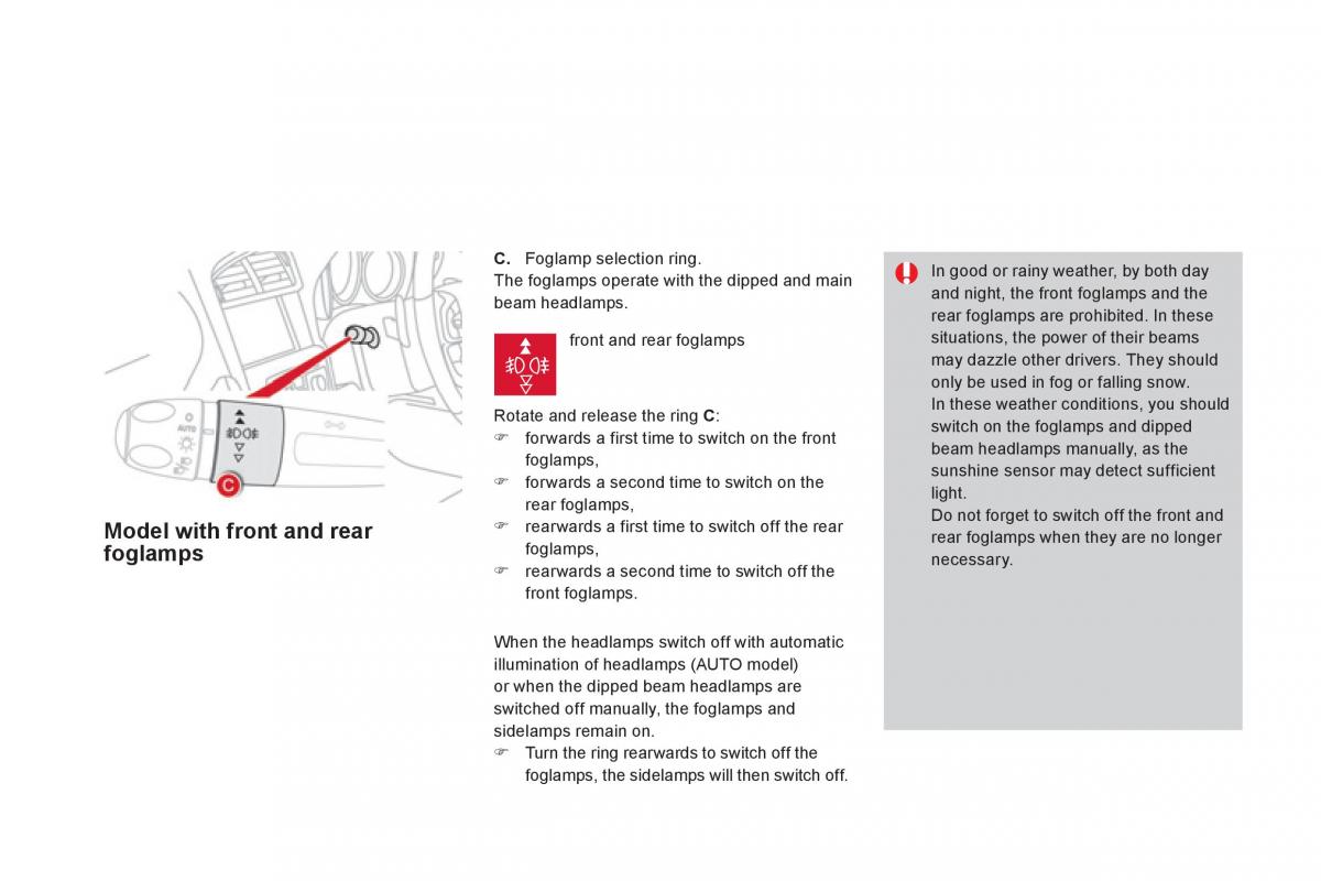 Citroen DS4 owners manual / page 128