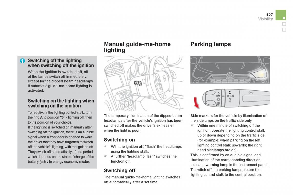 Citroen DS4 owners manual / page 129