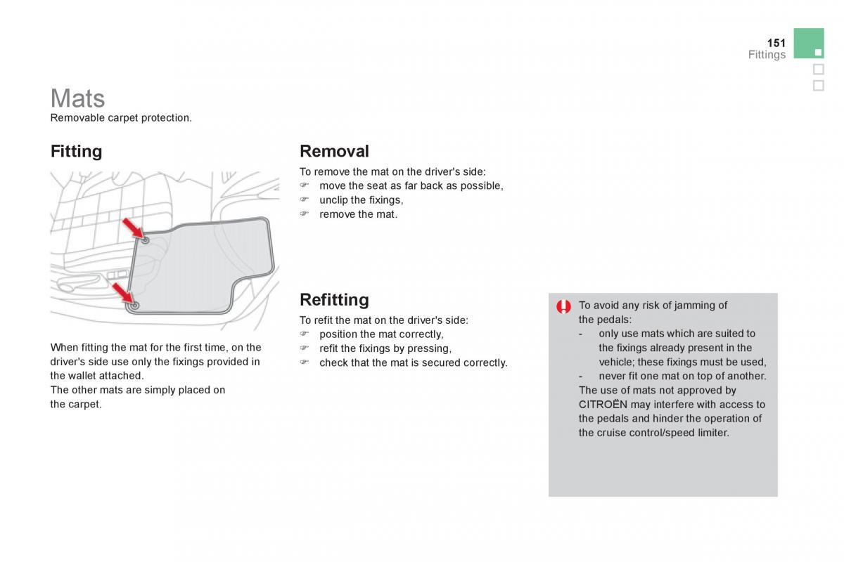 Citroen DS4 owners manual / page 153