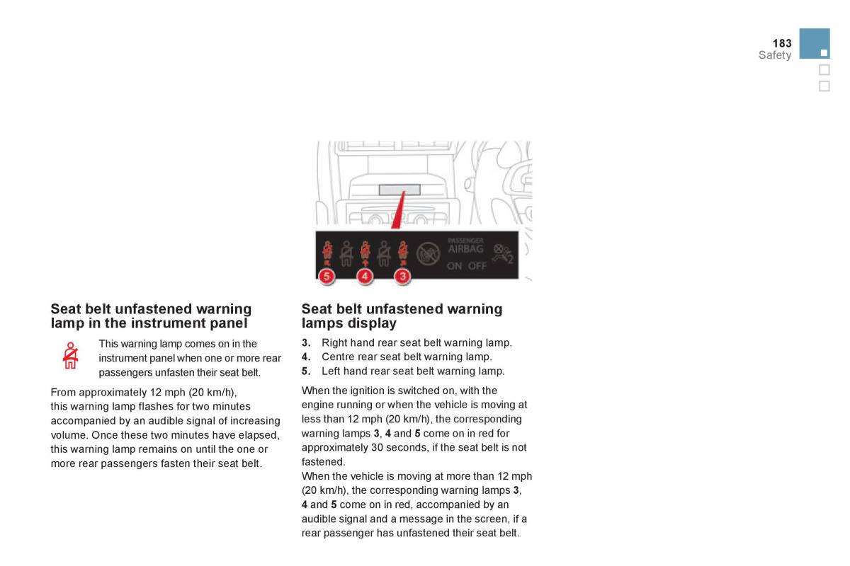 Citroen DS4 owners manual / page 185