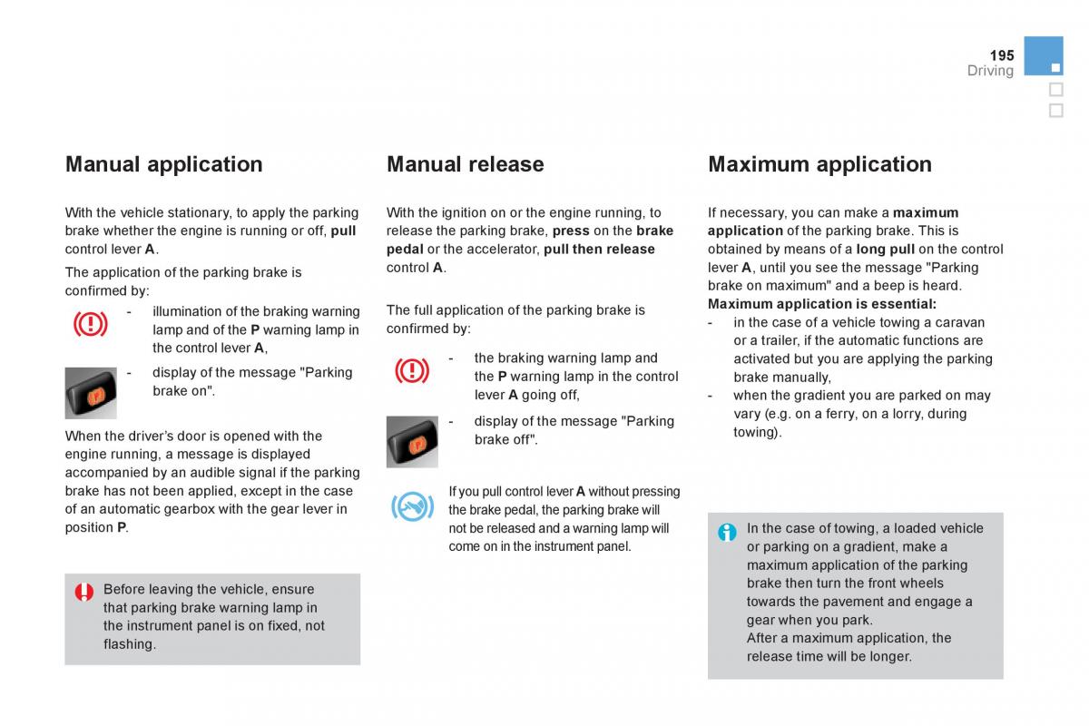 Citroen DS4 owners manual / page 197