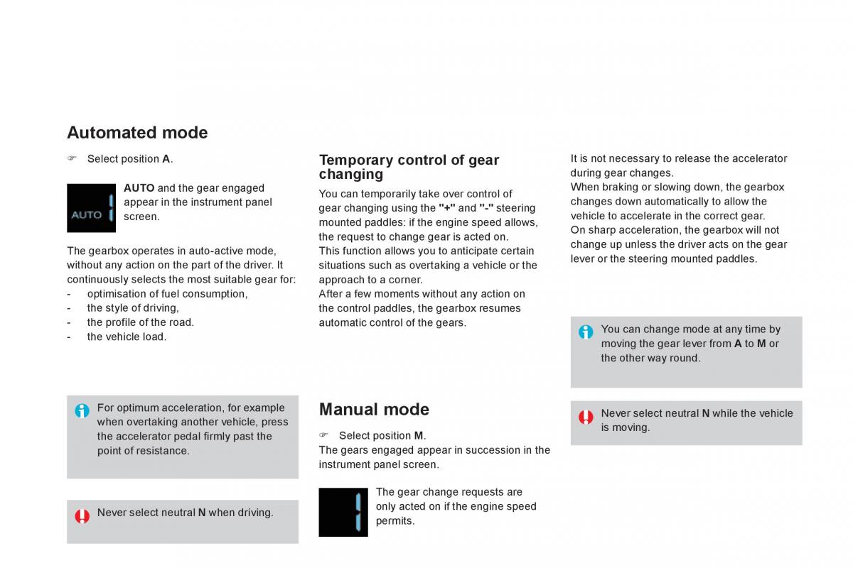 Citroen DS4 owners manual / page 208