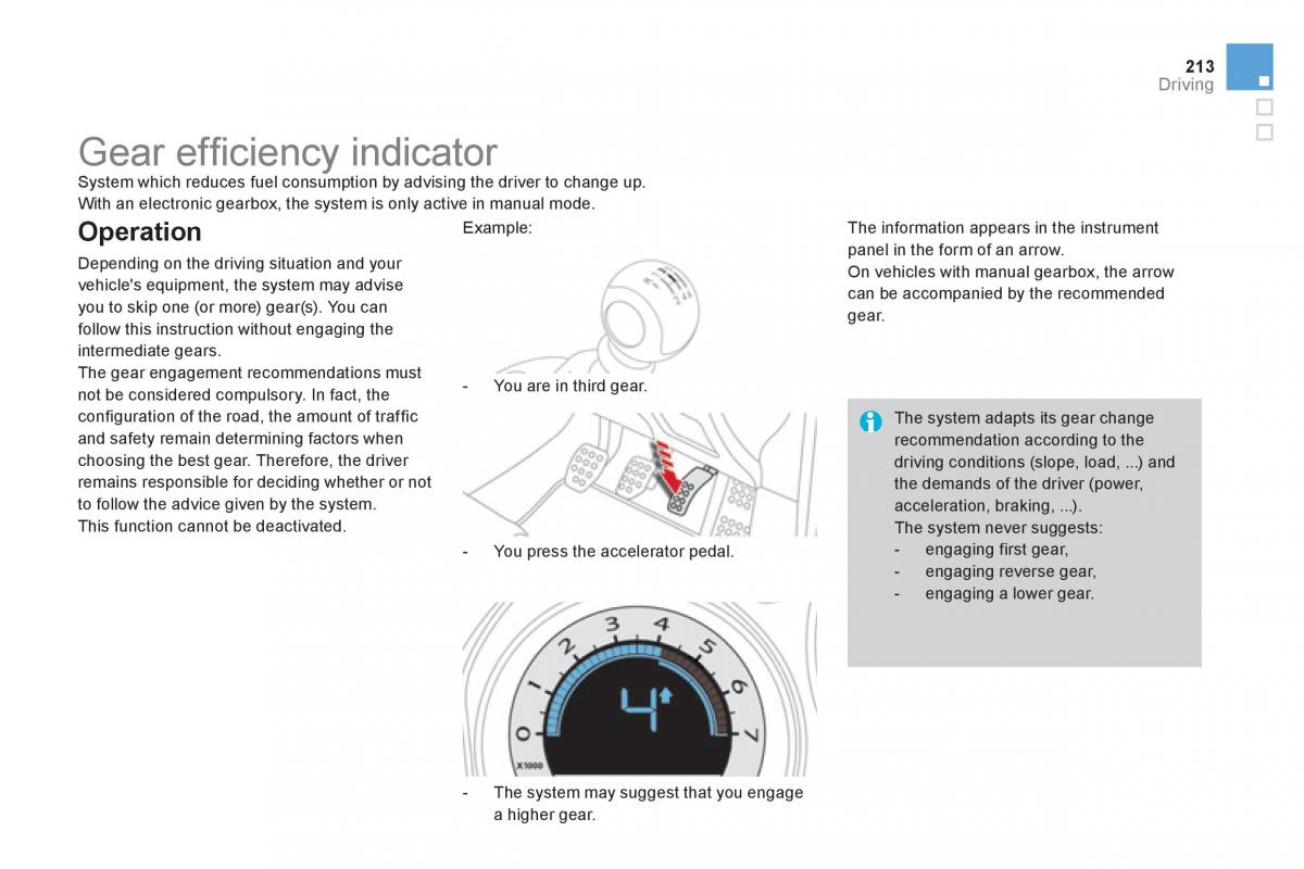 Citroen DS4 owners manual / page 215