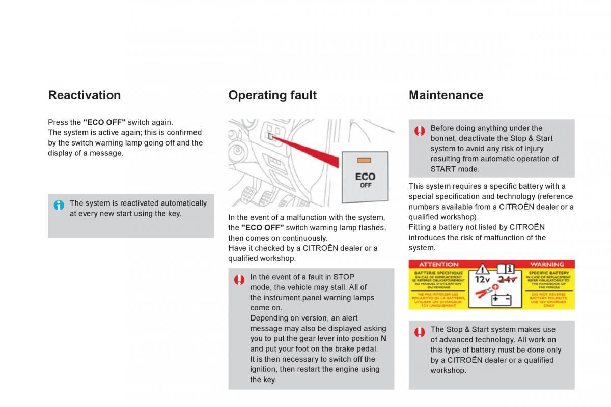 Citroen DS4 owners manual / page 220