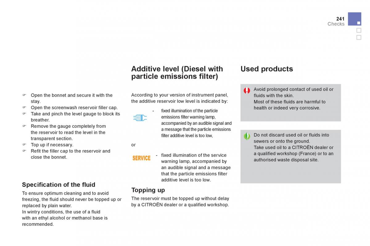 Citroen DS4 owners manual / page 243