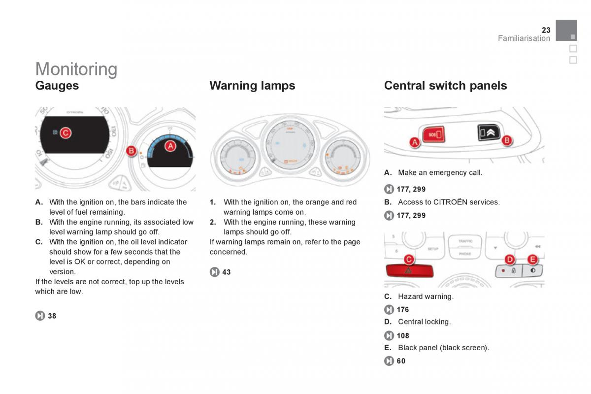 Citroen DS4 owners manual / page 25